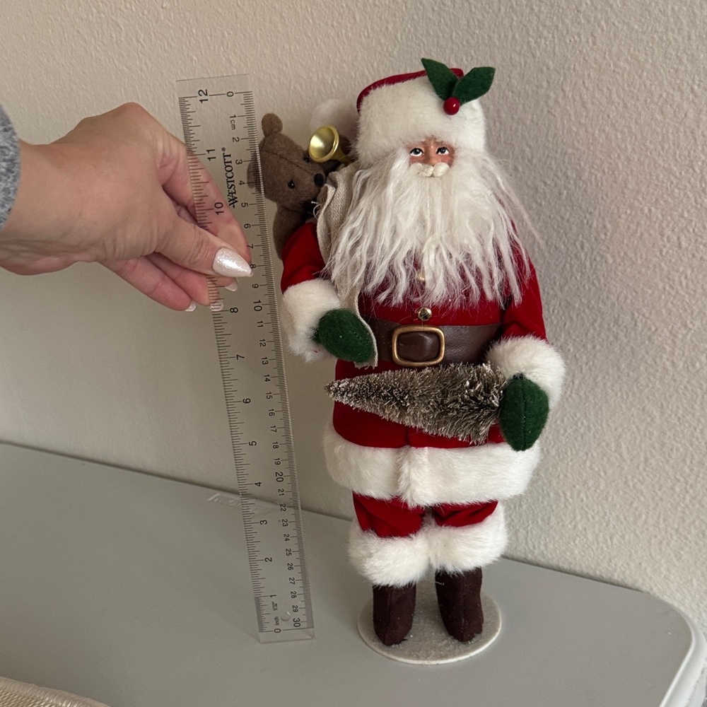 Hobby Lobby Santa Claus Figurine - Red, White, and Green - Picture 10 of 10